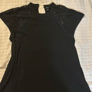Black lace blouse